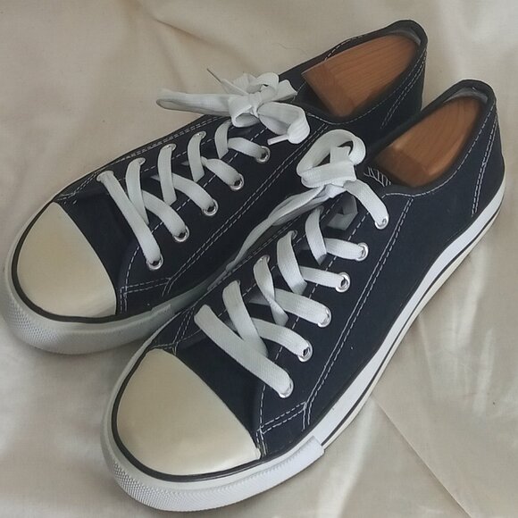 Mens OT Revolution Canvas Sneakers, Black, Size 10 M - Picture 3 of 9